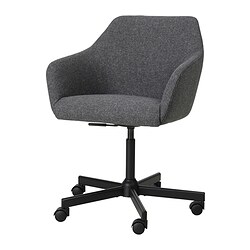 MALSKÄR/TOSSBERG - 旋轉椅, Gunnared 深灰色/黑色| IKEA 香港 