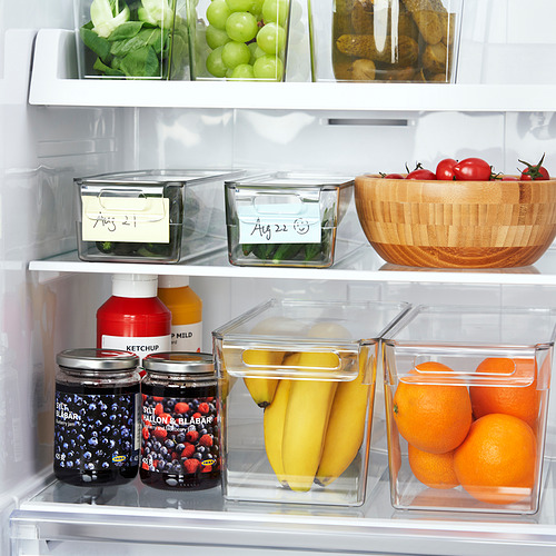 KLIPPKAKTUS - storage box for fridge, transparent, 32x14x15 cm | IKEA ...