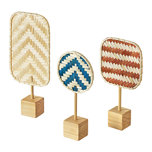 KALKKÄRR decoration set of 3