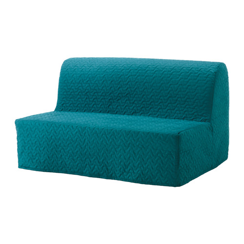 Lycksele Havet Two Seat Sofa Bed Vallarum Turquoise Ikea Hong