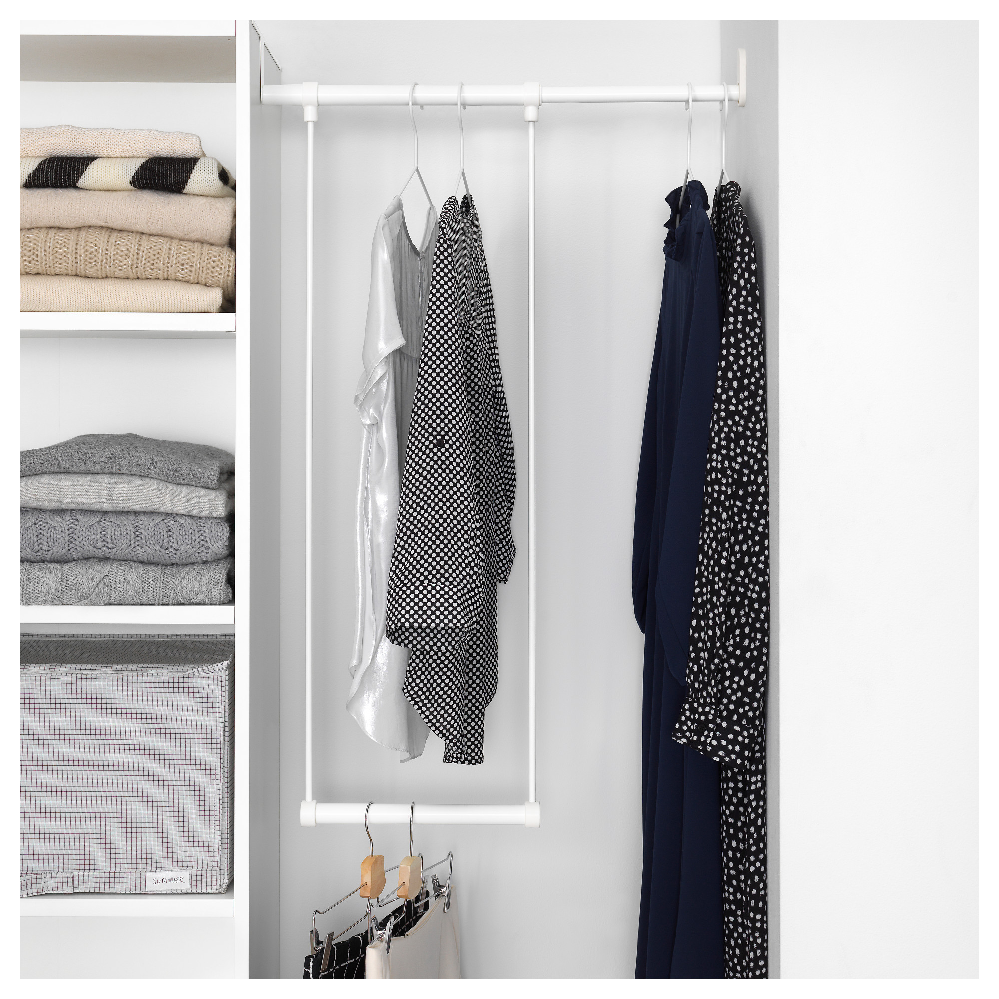 LÄTTHET - clothes rail for frame, white | IKEA Hong Kong and Macau