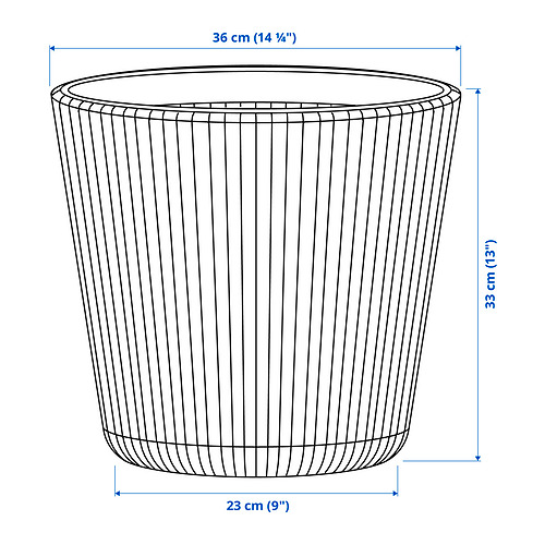 BJÖRNBAMBU plant pot