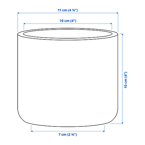 BUSKKAPRIFOL plant pot