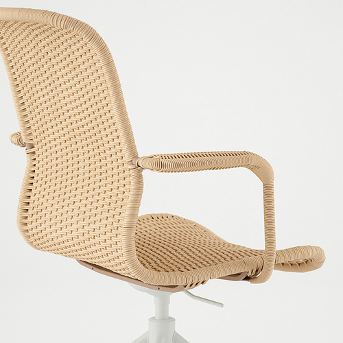 STIGBYGEL swivel chair with armrests
