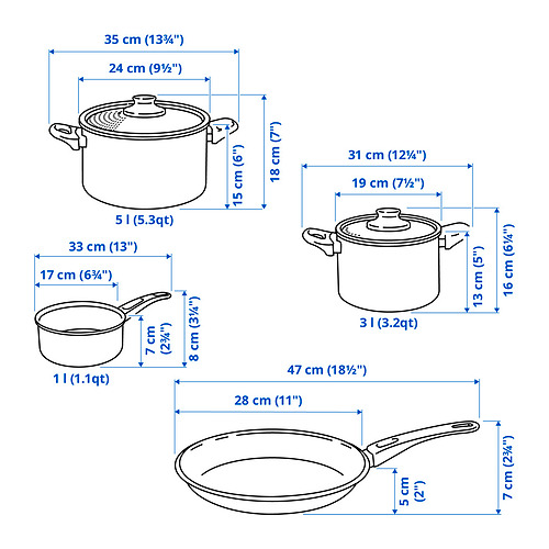 HEMLAGAD 煮食用具，6件套裝