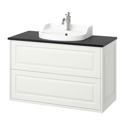 RUTSJÖN/TÄNNFORSEN wash-stnd w drawers/wash-basin/tap