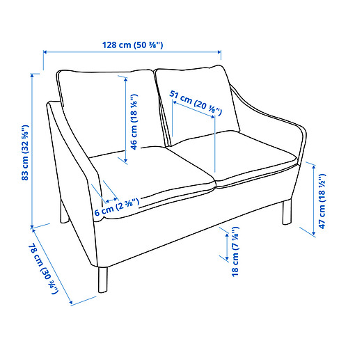GRUVAN 2-seat sofa