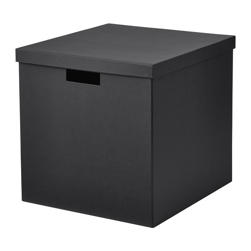 TJENA storage box with lid