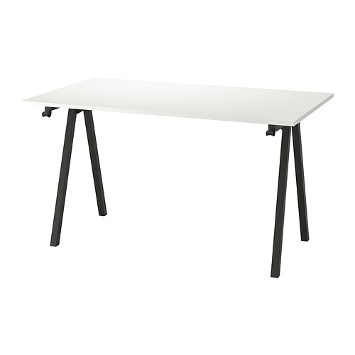 TROTTEN - desk, white/anthracite, 140x80 cm | IKEA Hong Kong and Macau