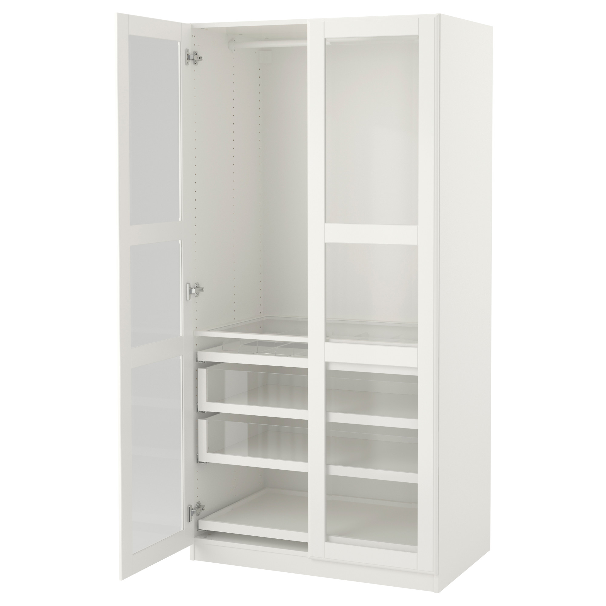 Pax Wardrobe White Tyssedal Glass Ikea Hong Kong