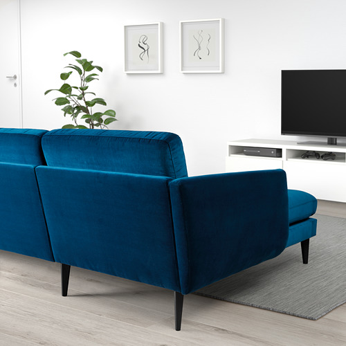 SMEDSTORP 3-seat sofa with chaise longue