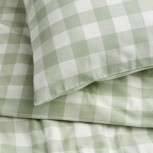 EKTANDVINGE duvet cover and 2 pillowcases