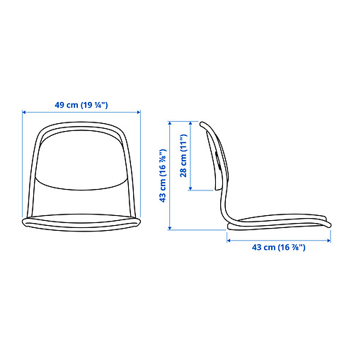 ÖRFJÄLL seat shell