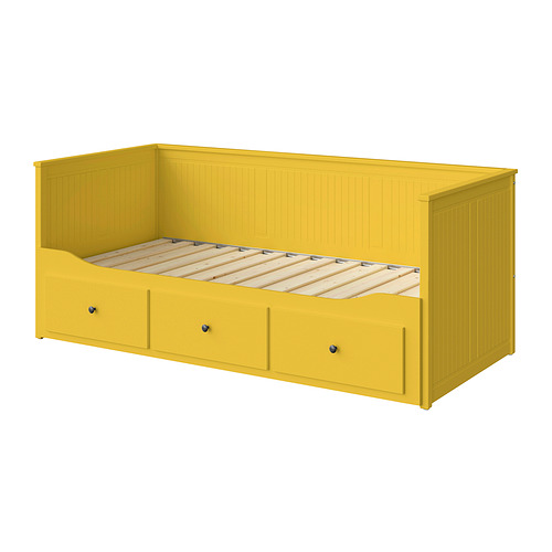 HEMNES day-bed frame with 3 drawers