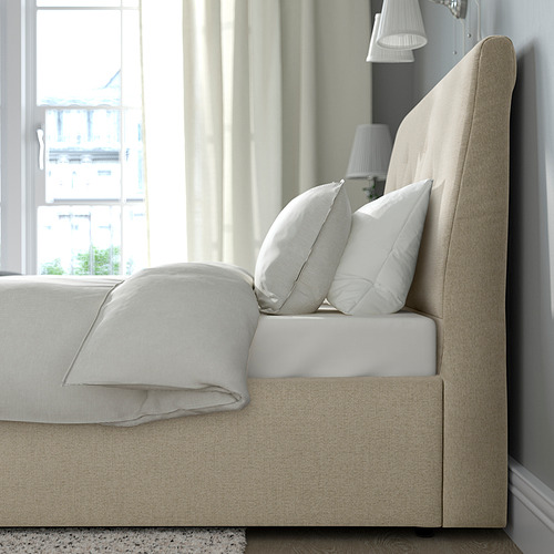 IDANÄS upholstered ottoman bed