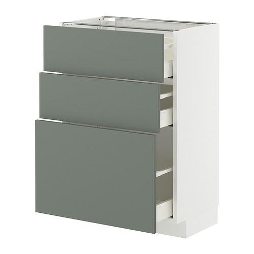 METOD/MAXIMERA base cabinet with 3 drawers