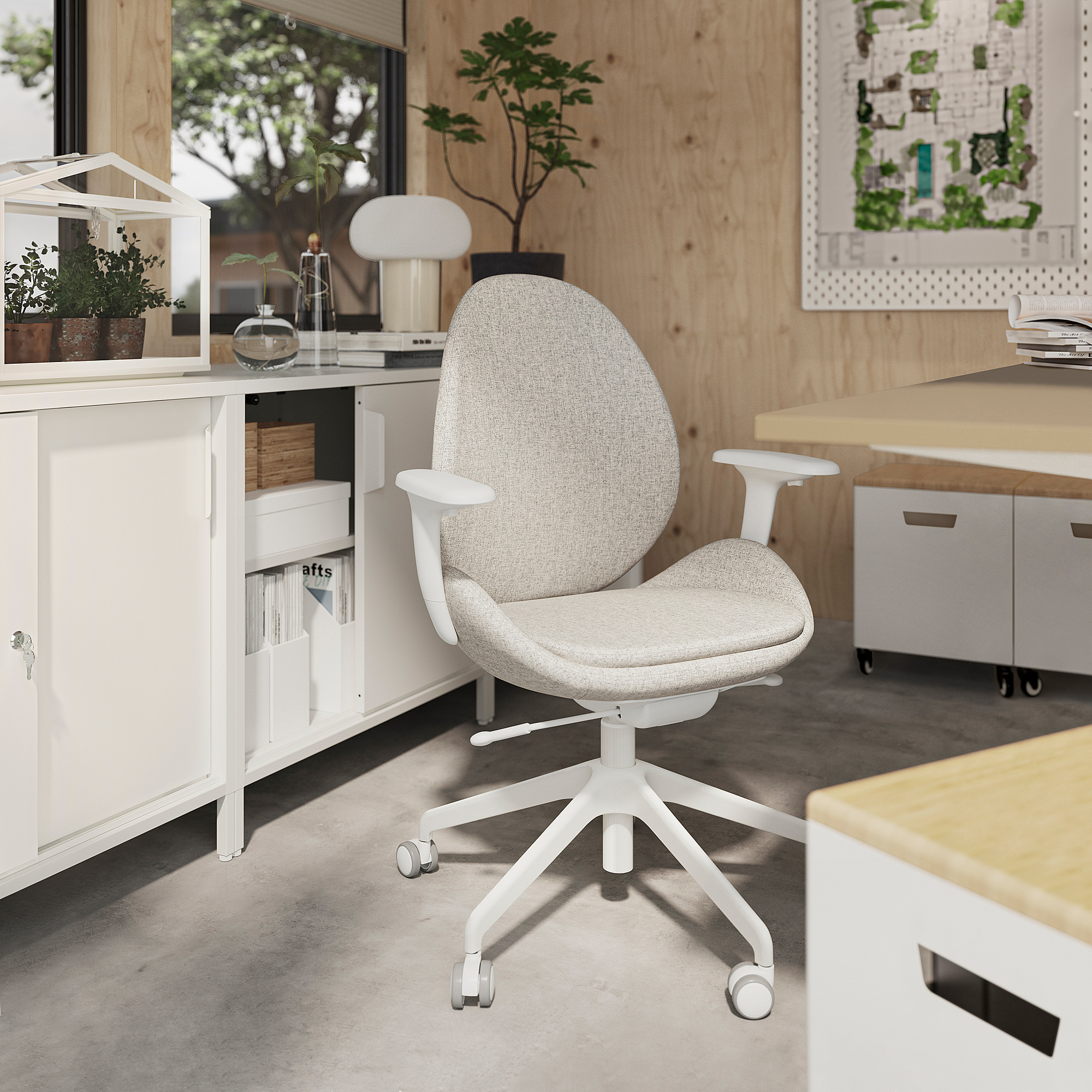 ikea beige office chair