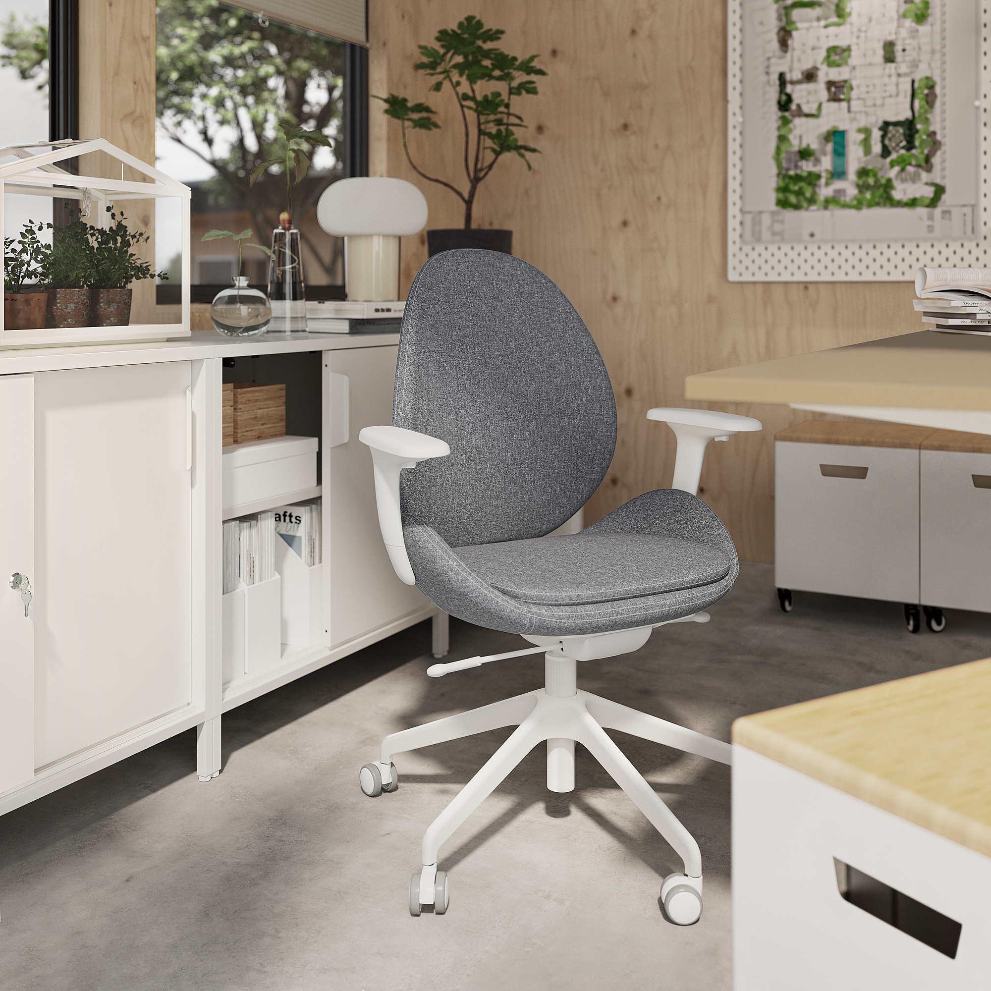 ikea gray office chair