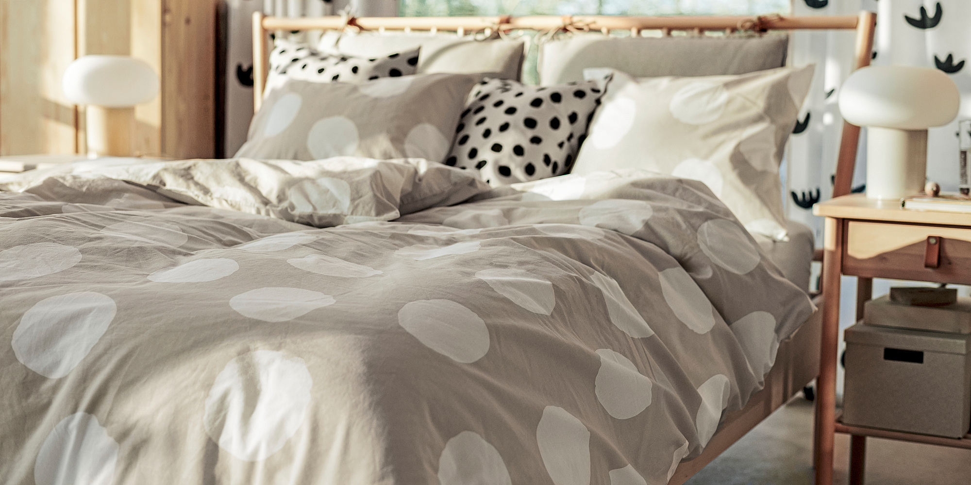 scandinavian woodland grey duvet cover