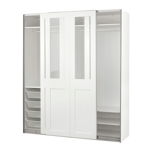 PAX/GRIMO wardrobe with sliding doors