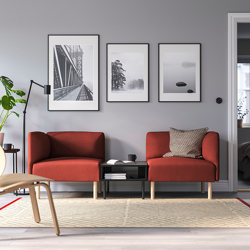 LILLEHEM 2-seat modular sofa with side table