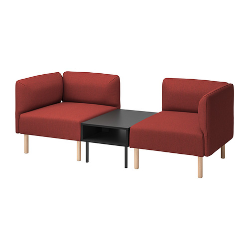 LILLEHEM 2-seat modular sofa with side table