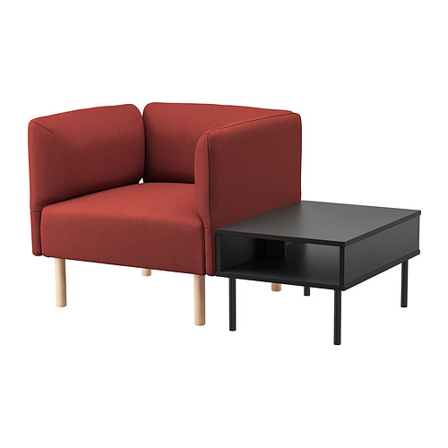 LILLEHEM armchair with side table