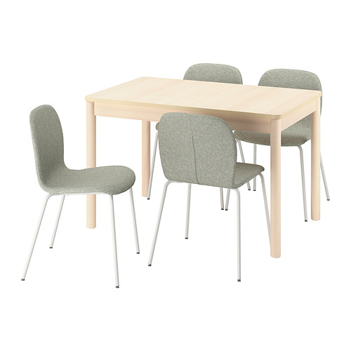 RÖNNINGE/KARLPETTER table and 4 chairs