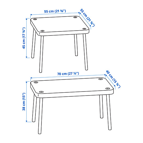 SONHULT nest of tables, set of 2