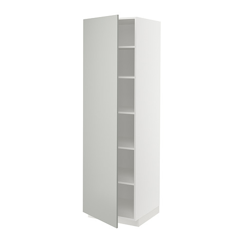 METOD high cabinet with shelves