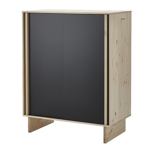 GLAMBERGET wardrobe with 3 sliding doors