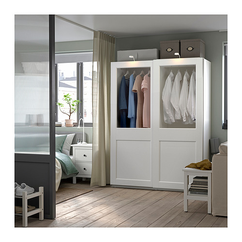 PAX/GRIMO wardrobe with sliding doors