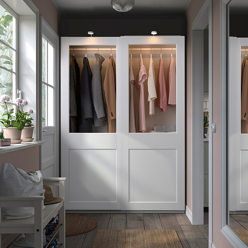 PAX/GRIMO wardrobe with sliding doors