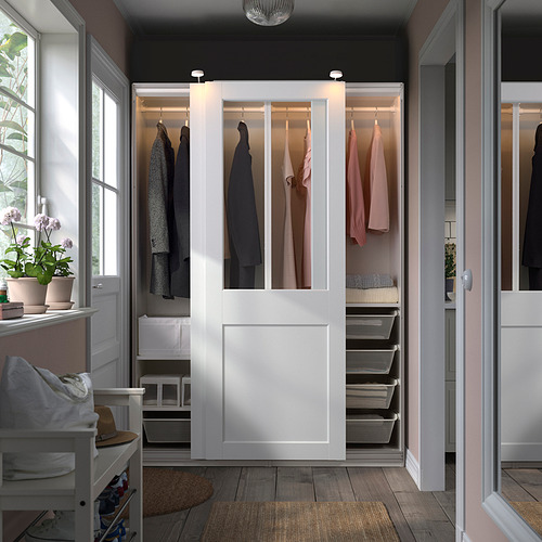 PAX/GRIMO wardrobe with sliding doors