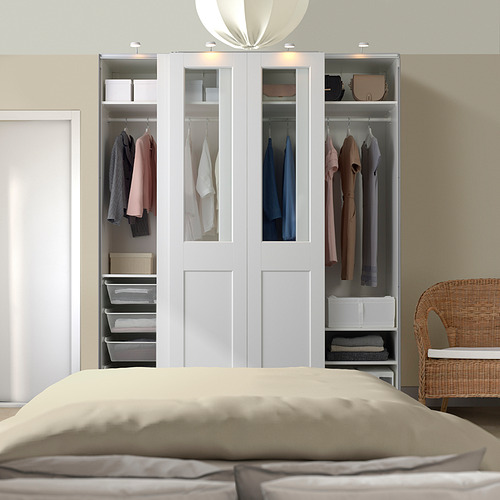 PAX/GRIMO wardrobe with sliding doors