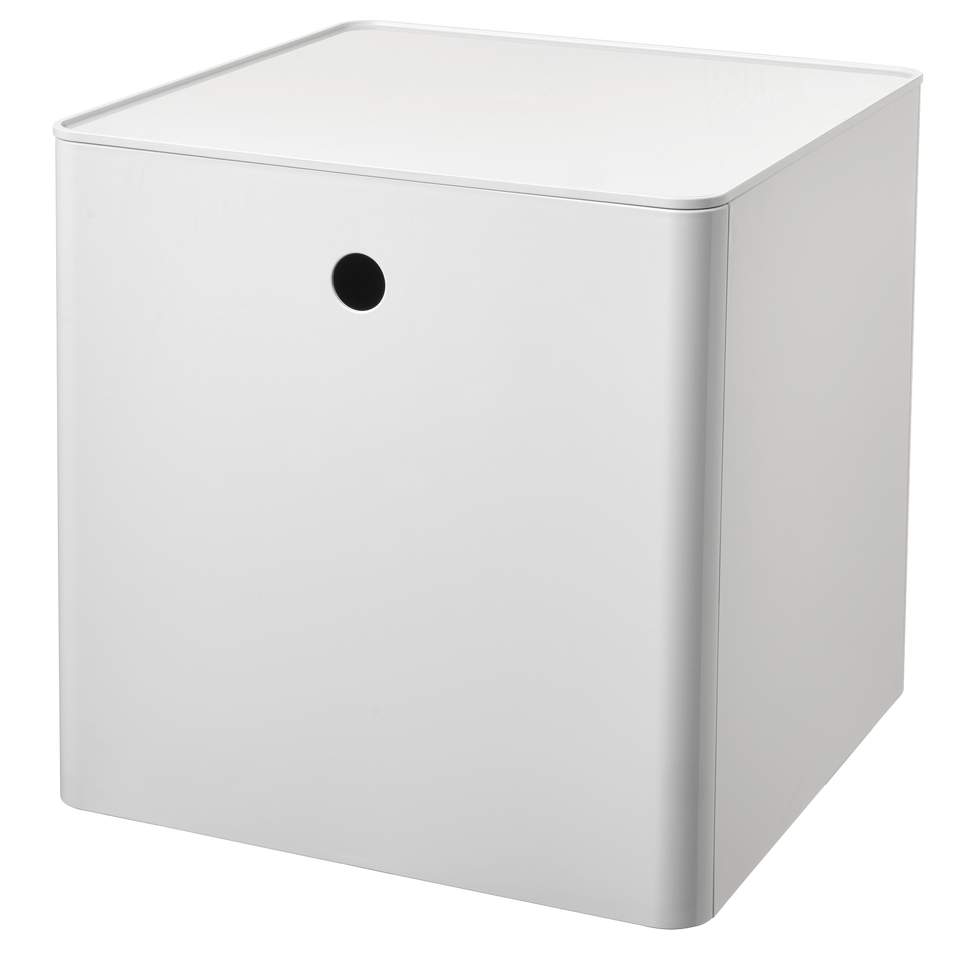KUGGIS - storage box with lid, white, 32x32x32 cm | IKEA Hong Kong 