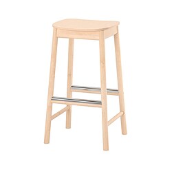 white and wood bar stool