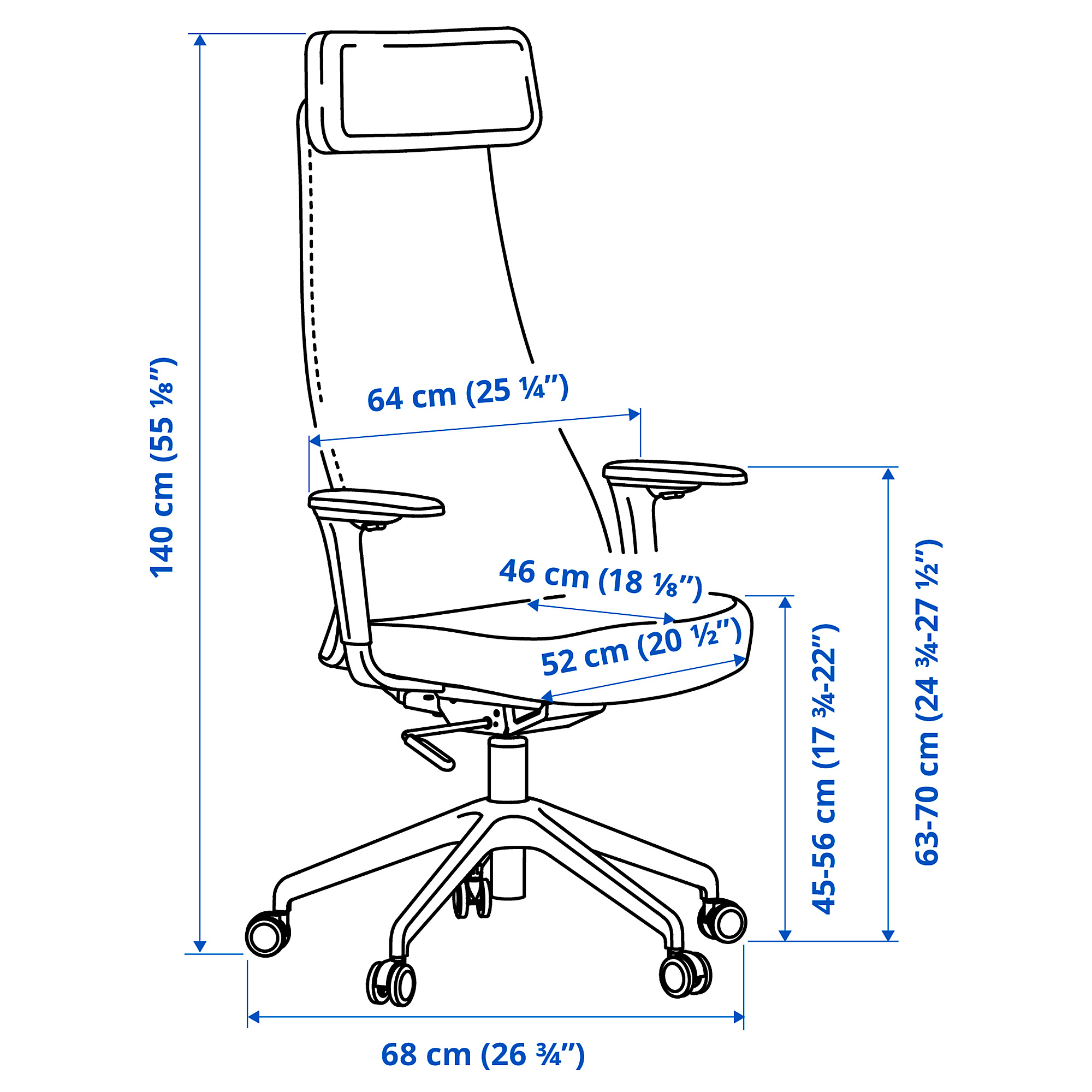 ikea jarvfjallet chair armrest