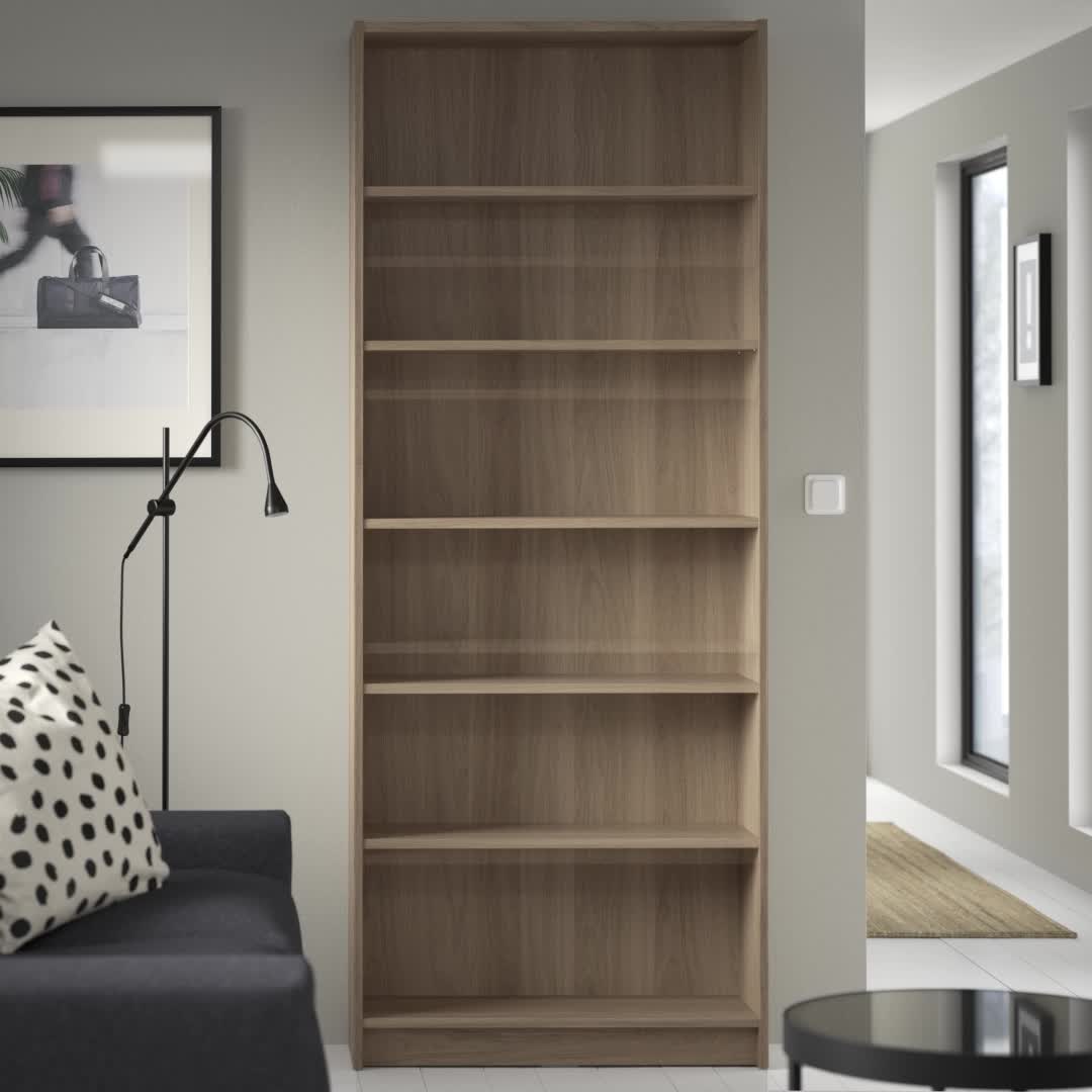 BILLY - bookcase, oak effect, 80x28x202 cm | IKEA Hong Kong and Macau