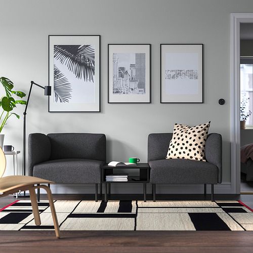 LILLEHEM 2-seat modular sofa with side table