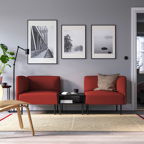 LILLEHEM 2-seat modular sofa with side table