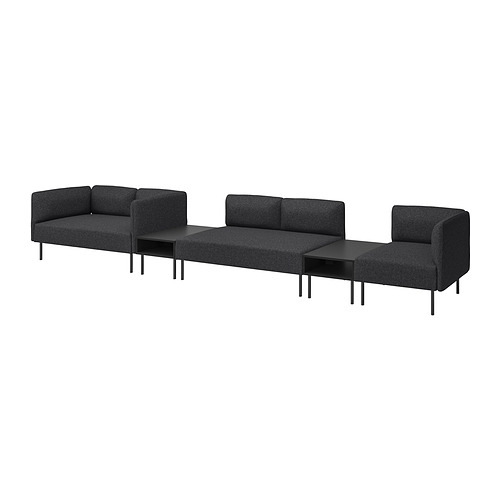 LILLEHEM 5-seat modular sofa with side table