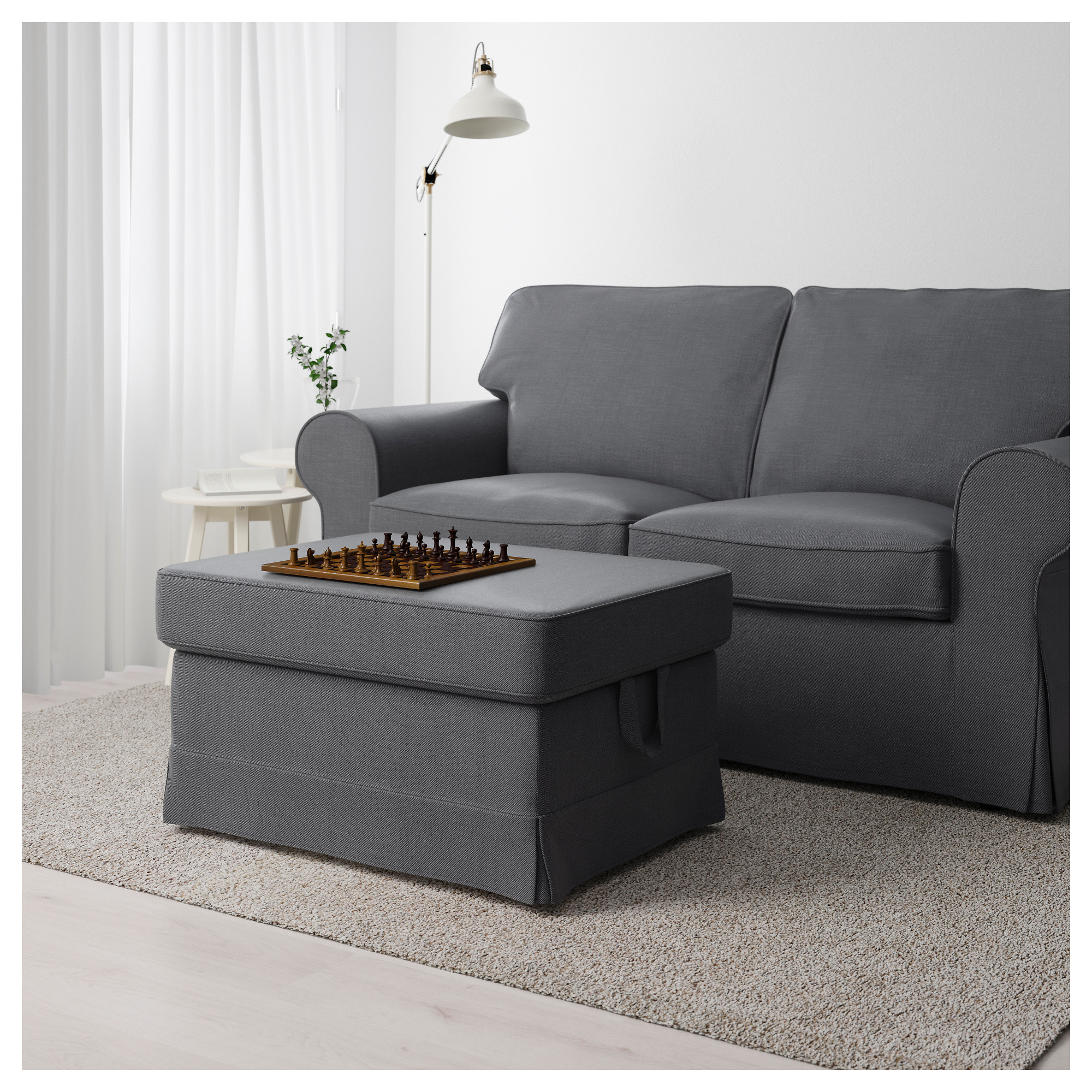 Ektorp Footstool Nordvalla Dark Grey Ikea Hong Kong 