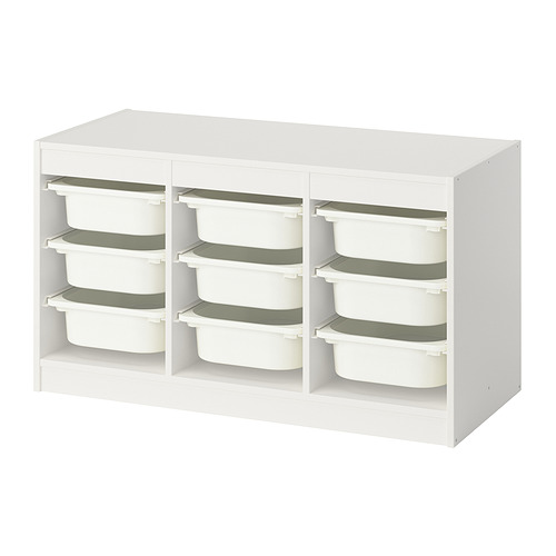 TROFAST storage combination with boxes