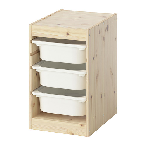 TROFAST storage combination with boxes