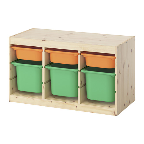 TROFAST storage combination with boxes