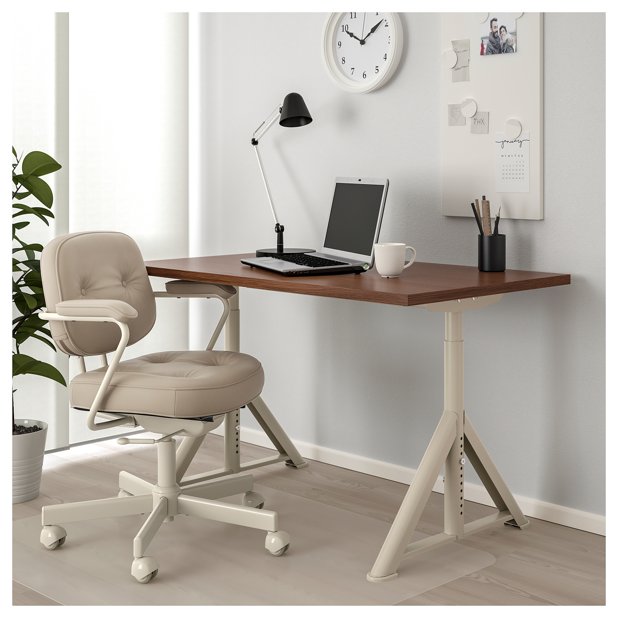 ID SEN desk 120x70cm brown beige IKEA  Hong Kong and 