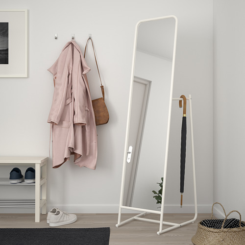 KNAPPER - 全身鏡, 白色, 48x160 厘米| IKEA 香港及澳門