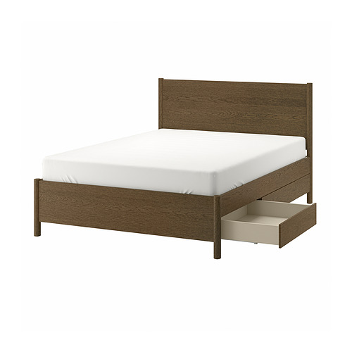 TONSTAD bed frame with storage