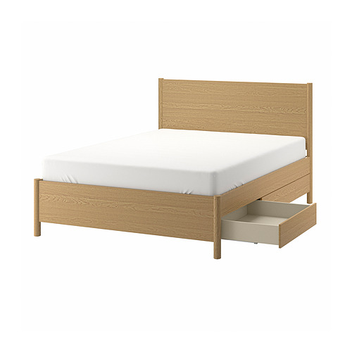 TONSTAD bed frame with storage